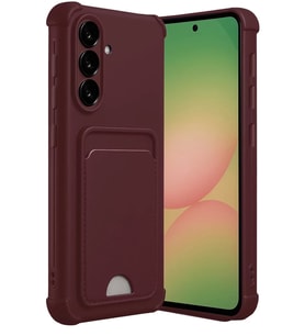 Newface Samsung Galaxy A17 5G Kelvin Kartvizitli Silikon - Bordo