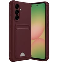 Newface Samsung Galaxy A17 5G Kelvin Kartvizitli Silikon - Bordo