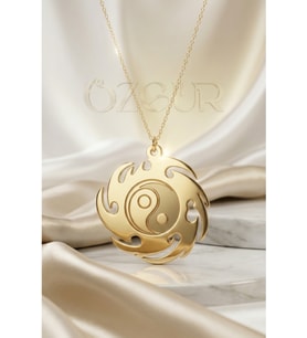 925 Ayar Gümüş Yin Yang Kolye