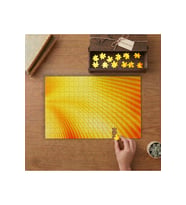 Degrade Gradyan Turuncu Sarı Tasarımı 240 parça Ahşap Puzzle Ahşap Kutuda MP00419