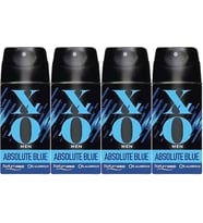 XO Deodorant 150ML Men-Erkek Absolute Blue (4 Lü Set)