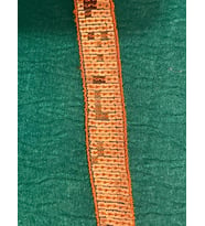 TURUNCU PUL PAYETLİ EN 2 CM ŞERİT BORDÜR APLİK (1 METRE)