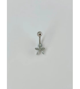 Çiçek Detaylı Göbek Piercing - Pg0028