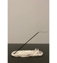 Pamukkale Tepeleri Mermer Desen Tütsülük 18X6 Cm (Beyaz)