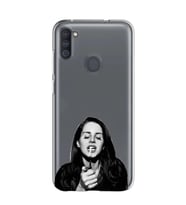 Samsung Galaxy M21 Uyumlu Lana Del Rey Desenli Şeffaf Telefon Kılıfı