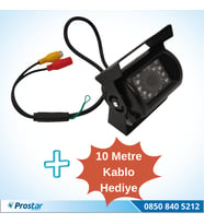 Metal Otobüs Kamyon Tır Geri Görüş Kamerası + 10 Metre Kablo Ledli Arka Görüş Kamerası