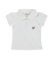 Civil Baby Çiçek Nakışlı Basic 6-18 Ay Tişört - Lila