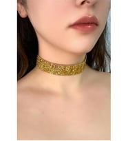 FULL KRİSTAL TAŞLI İŞLEME CHOKER TASMA KOLYE