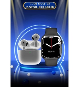 3.Nesil Tws Bluetooth Kulaklık Dokunmatik Ekran Akıllı Saat Sesli Görüşme