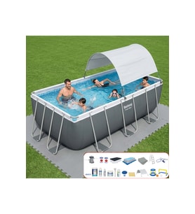 Bestway Gölgelikli Prefabrik Full Havuz Seti 412x201x122cm BW570 56456