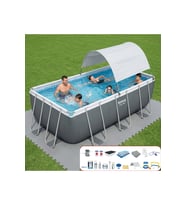 Bestway Gölgelikli Prefabrik Full Havuz Seti 412x201x122cm BW570 56456