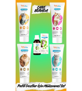 Patili Dost Seti (B Complex Drop, Glukozamin & Multi & Anti Hair Loss & Kitten Paste)