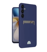 Samsung Galaxy A16 5g Kılıf Kelvin Kartvizitli Silikon - Lacivert
