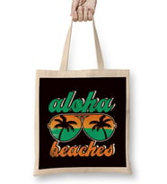 Aloha Vacation Beach Travel Trip Hawaii Island Ocean Summer Bez Çanta Uzun Saplı