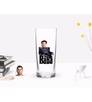 BK Gift Kişiye Özel Renkli Baskılı Godfather Baba Karikatürlü Rakı Bardağı-8 (Beyaz)