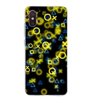 Xiaomi Mi 8 Pro Uyumlu Kapak Semboller Tasarımlı Şeffaf Silikon Kılıf