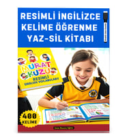 Resimli İngilizce Kelime Öğrenme YAZ-SİL Kitabı (400 Temel Kelime)