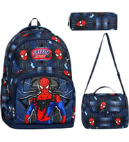 okul çantası seti İlkokul Okul Çantası + Termal Beslenme Çantası + Kalemlik (SPIDERMAN ÖRÜMCEK ADAM)
