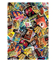 Vintage Film Poster Kolaj #2 Tablo Ahşap Poster Dekoratif