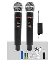Lastvoice SXC-1099E Şarjlı ÇİFTLİ EL Telsiz Kablosuz Mikrofon UHF
