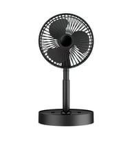 Çeşithane F-06 Masaüstü Ayaklı Fan Şarjlı Kompakt Siyah Mini Fan