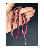 ZEYTİN AĞACI 99'LUK TESBİH BORDO RENK 10,5MMX7,5MM T-768