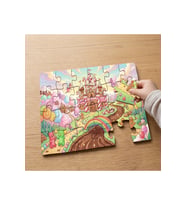 Şeker Diyarı Rüyası Tasarımlı 24 Parça Ahşap Çocuk Puzzle