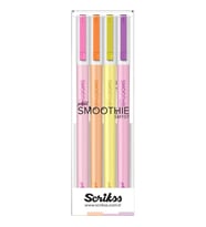SCRIKSS SMOOTHİE JEL KALEM TÜKENMEZ KALEM 0.7  4 RENK SET 2