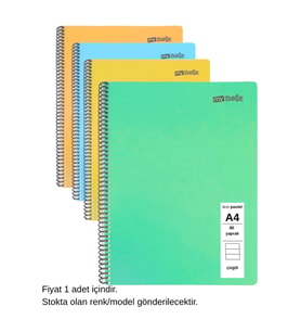 TEXT PASTEL DEFTER A4 80 YAPRAK ÇİZGİLİ 1 ADET