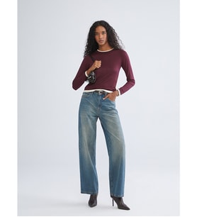 LCW Jeans İndigo Baggy Fit Kadın Jean Pantolon