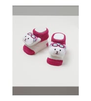 Çınçınlı Bebek Soket Çorap (Koyu Pembe)