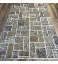 Hoom Rugs Patchwork Krem El Dokuma Kilim