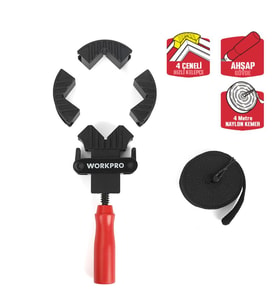 WORKPRO WP232044 4M Ayarlanabilir Bant Tipi Dört Köşeli Profesyonel İşkence