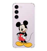 Samsung Galaxy S23 Plus  Köşe Korumalı Antişok Kapak Mickey Mouse Tasarımlı Şeffaf  Kılıf