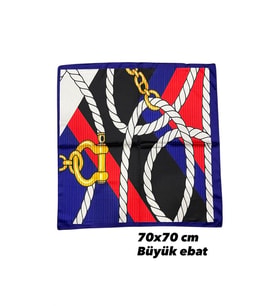 Desenli Fular 70X70 - ÇOK RENKLİ