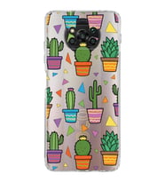 PrintiFy Poco X3 NFC ile Uyumlu Water Color 4  Kamera Korumalı Şeffaf  Kılıf