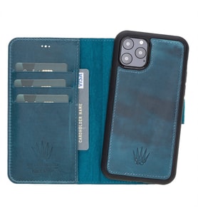 MAGIC WALLET IPHONE 11 PRO TURKUAZ CUZDAN + KILIF