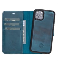 MAGIC WALLET IPHONE 11 PRO TURKUAZ CUZDAN + KILIF