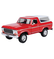 Motormax 1978 Ford Bronco 1/24 Kırmızı Model Araba