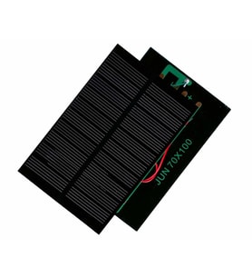 Küçük Mini Güneş Paneli 7cmx10cm 6 Volt 0,15 Amper + ve - Uç Kablo