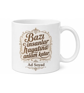 İsme Özel Nostaljik Yazılı Kupa Bardak Kişiye Özel Hediye Anı Kupası