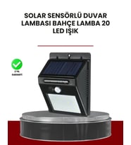 Bahçe Ve Dış Mekanlar İçin Güneş Enerjili 20 Led Hareket Sensörlü Lamba