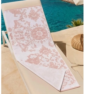 Bicomi Otantik Nar Çiçeği Hızlı Kuruyan, Hafif ve Leke Tutmaz Mikrofiber Plaj & Deniz Havlusu (70x14