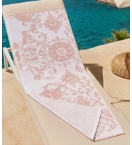 Bicomi Otantik Nar Çiçeği Hızlı Kuruyan, Hafif ve Leke Tutmaz Mikrofiber Plaj & Deniz Havlusu (70x14