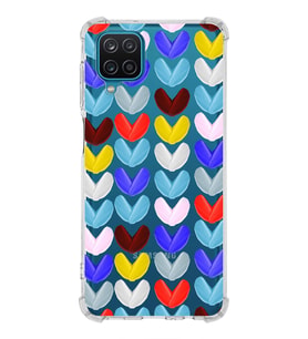 PrintiFy Samsung Galaxy M12 Uyumlu Water Color 1 Baskılı Şeffaf Köşe Korumalı Antişok Kılıf