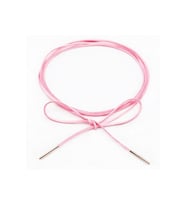 Pembe Renk Kadın Süet Bağcıklı Choker Kolye