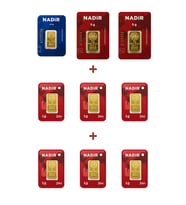 Nadir Gold 24 Ayar 18,5 Gram Altın (2 Ad 5 Gram Altın + 1 Ad 2,5 Gram Altın + 6 Ad 1 Gram Altın )