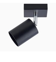 RIOLİGHT MODERN SİYAH HAREKETLİ BAŞLIK 1XGU10 DUYLU TEKLİ METAL LED SPOT(AMPÜL DAHİL)