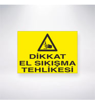 Dikkat El Sıkıştırma Tehlikesi