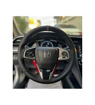 Honda Civic Fc5 Araca Özel Direksiyon Kılıfı (Karbon Nokta GRİ YÜZÜK)